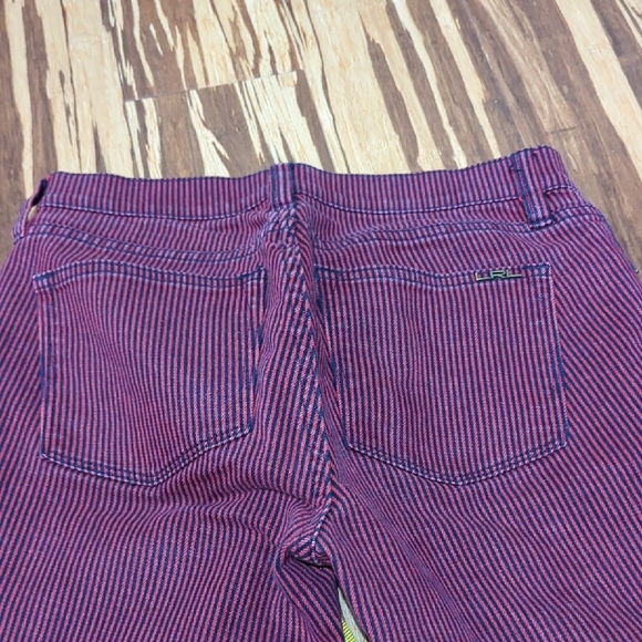 Ralph Lauren Red and Blue Striped Jeans - Picture 6 of 8